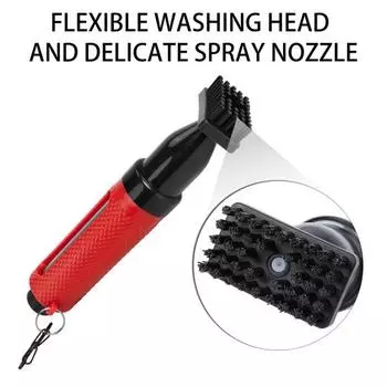 Yousheng Golf Club Brush Golf Water Scrub Cleaner Spray Щетка для чистки гольф-клубов Основные аксессуары для гольфа для мужчин и женщин красный