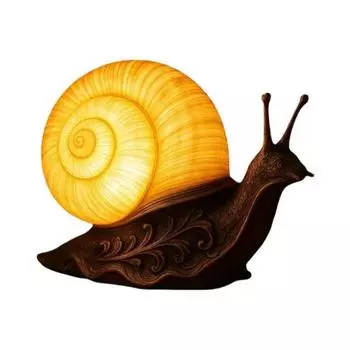 Yousheng Хэллоуин Улитка Ночник Винтажная Резная Имитация Улитки Смола Статуэтка Настольная Лампа Праздничная Вечеринка Дом Офис Спальня Улитка Декоративная Лампа B