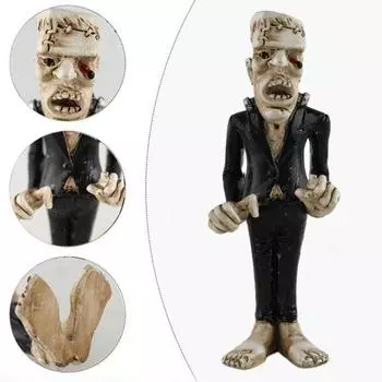Статуэтка Yousheng на Хэллоуин, жуткая мини-мумия, зомби, скелет, статуэтка из смолы, скульптура, украшение для домашнего офиса, рабочего стола, праздничный подарок E
