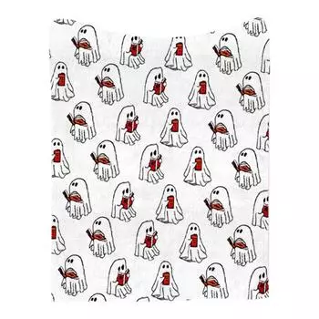 Yousheng Halloween Ghost Blanket Printed Fall Plush Blanket Lightweight Sofa Bed Throw Blanket Couch Blanket Gift for Spooky Season 130x150cm A