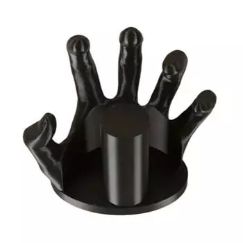 Yousheng Hand-Shaped Tissue Holder Resin Toilet Paper Roll Stand Easy Installation Bathroom Kitchen Napkin Organizer чёрный