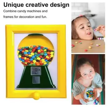 Yousheng Handy Candy Frame Candy Dispenser Picture Frame Bright Color Simple Installation Hanging Candy Frame Wall Decor
