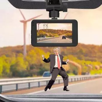 Yousheng Hanging Pendant Humorous Christmas Acrylic Ornament with Lanyard Easy to Hang Funny Christmas Ornament A