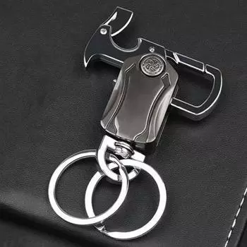 Yousheng Heavy Duty Многофункциональный брелок Карабин Зажим Открывалка для бутылок Fidget Spinner Нож Держатель для мобильного телефона из цинкового сплава Брелок чёрный