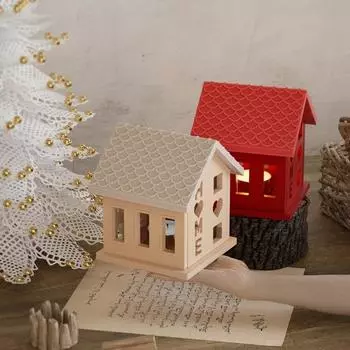 Yousheng House Silicone Mold Set Resin DIY 3D Mini Cabin Эпоксидные литейные формы Легко извлекаемые силиконовые формы для DIY Resin Mini House 4pcs