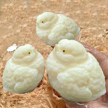 Yousheng Игрушка для сдавливания цыпленка с медленным отскоком, мягкая TPR, снятие стресса, тревожности, портативная для детей, подростков, взрослых, желтая цыпленок, животное, сжимающее сенсорную игрушку жёлтый