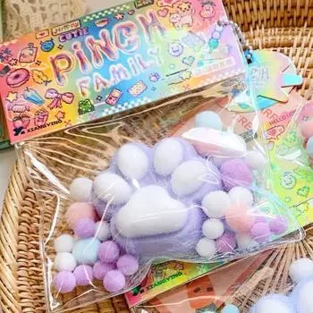 Yousheng игрушка-лапка для кошек, снятие стресса, тревожности, ручная работа, портативная, для детей, подростков и взрослых, мягкий мячик для снятия стресса, щипок для домашних животных, сенсорная игрушка-фиджет фиолетовый