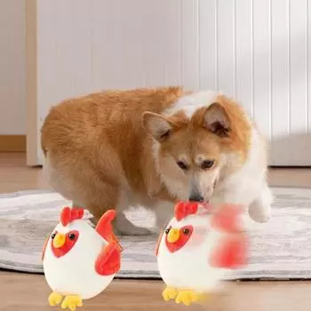 Yousheng Интерактивная игрушка для собак, плюшевый мяч, веселая дрессировка для собак, датчики вибрации и звука, моющаяся плюшевая игрушка для домашних животных, игрушки для тряски и прыжков, игрушки для отвлечения от скуки D