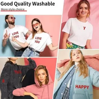 Yousheng Iron on Letters Термопереводные буквы Виниловые буквы своими руками Термонаклейки с буквами для спортивных майок Футболки Печать слоганов