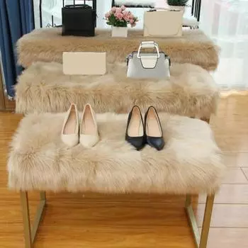 Yousheng Изысканная работа коврик для двери Широкое применение полиэстер искусственный мех овчина простой коврик для дома 30*30cm