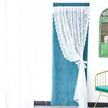 Yousheng Изысканная работа, обработка окон, износостойкая полиэстеровая белая кружевная панель, прозрачная занавеска для дома 150x150cm