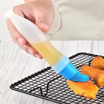 Yousheng Эффективная щетка для бутылок с маслом, влагостойкая, пищевая, высокопрочная щетина, щетка для гриля, кухонные принадлежности зелёный