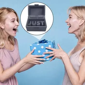 Yousheng Just in Case Gag Gift 3D Printed Colorful Case Desktop Decoration Ornament Daughting Family Friends Tricky Requipe Kids Adults Prank Gift зелёный