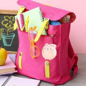 Yousheng Kawaii плюшевый брелок-подвеска мягкая игрушка-кошка с цепочкой милый мультяшный подарок для детей подростков взрослых розовый