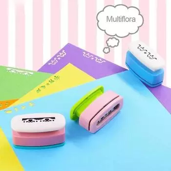 Yousheng Kids Flower Maker Craft Set Safe DIY Hollow Punch Shapes Kit Leaf Butterfly Star Complete Craft Kit Embossing Machine set