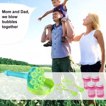 Yousheng Kids труба мыльные пузыри с наполнителем для мыльного раствора, палочка для выдувания пузырей с несколькими отверстиями, игрушка для мальчиков и девочек, выдувание пузырей