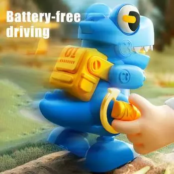 Yousheng Kids заводная игрушка в виде мультяшного динозавра с подвижным ртом, батарейки не требуются, заводная пружина, ходячий динозавр, сумка для подарков, наполнители для вечеринок красный