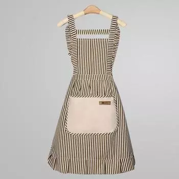 Yousheng Kitchen Cooking Aprons Adjustable Strap Bib Aprons Soft Chef Aprons with Large Pockets Unisex Cotton Linen Apron for Men Women зелёный