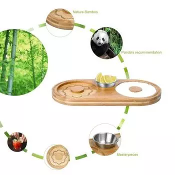Yousheng коктейльный солевой ободок 2-в-1 деревянный ободок для сахара с разделочной доской домашний бар вечеринка бокал ободок аксессуары A