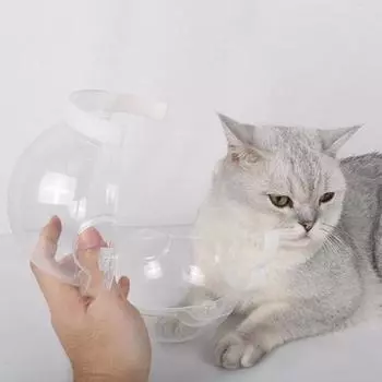 Yousheng кошачий капюшон, крепежная лента, регулируемая кошачья морда, дышащий, против укусов, прозрачный капюшон для домашних животных, товары для домашних животных чистый