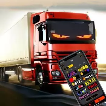 Yousheng красочная лампа для глаз гибкий мягкий экран для окон DIY динамические светодиодные фонари управление смартфоном водонепроницаемые светодиодные глаза для окна автомобиля S