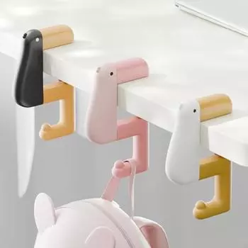 Yousheng крючок для сумки вешалка для стола портативный складной под стол держатель для наушников мультяшная утка кошелек рюкзак вешалка розовый