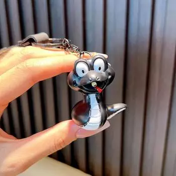 Yousheng крутой брелок с подсветкой светодиодный шнурок змея амулет пластиковый брелок ключи от машины сумочка подвеска украшение жёлтый