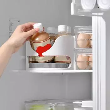 Yousheng Lazy Холодильник Хранение Ящик Поворотный Стойка Вращение 360 градусов Большая Вместимость Противоскользящий Дизайн Кухонная Вращающаяся Полка Для Хранения