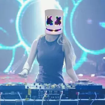 Yousheng LED DJ Face Cushion светящаяся подушка для лица на Хэллоуин музыкальный фестиваль DJ одежда аксессуар для косплея KTV бар карнавал вечеринка Colorful Light