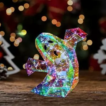 Yousheng LED призматические радужные призрачные огни на Хэллоуин милые забавные украшения жуткий тыквенный череп декор для вечеринки