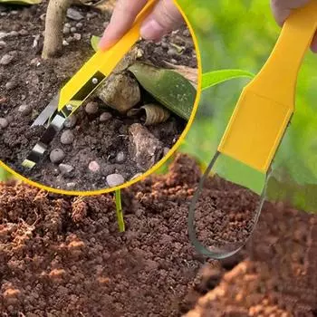 Yousheng Loop Weeder Ручной инструмент для удаления сорняков и выдергивания сорняков с металлическим лезвием, ручной инструмент для прополки газонов и посадки в саду A