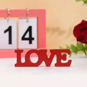 Yousheng Love деревянное украшение для стола, украшение в виде буквы, деревянный блок, отдельно стоящий знак любви для дома, вечеринки ко Дню святого Валентина, свадьбы, годовщины, декора красный