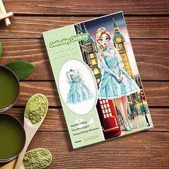 Yousheng Магнитная принцесса одеваются бумажная кукла переодевание бумажная игрушка магнит люди одежда головоломки игра ролевые игры наклейка C