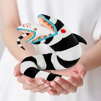 Yousheng Маленькая плюшевая игрушка песчаный червь, супер мягкая кукла-призрак с жуткими объятиями, призрачный друг для детей от 3 лет, коллекционный подарок для поклонников готики C