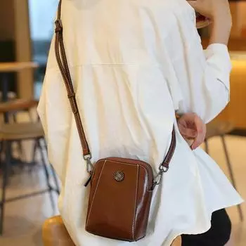 Yousheng Маленькая сумка через плечо для женщин из искусственной кожи, сумка через плечо в стиле ретро, клатч-сумка для покупок, путешествий, ежедневного использования