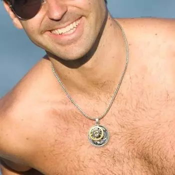 Yousheng Механические Шестерни Кулон Ожерелье Винтаж Стимпанк Круглые Шестерни Ожерелье Сплав Ювелирные Изделия Для Мужчин Женщин Повседневная Одежда Работа Вечеринка бронзовый