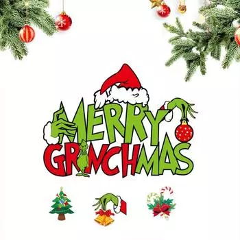 Yousheng Merry Christmas деревянная табличка на дверь Рождественская елка Зеленый эльф украшение для праздничного дома подвесная табличка для входной двери настенный декор окна B