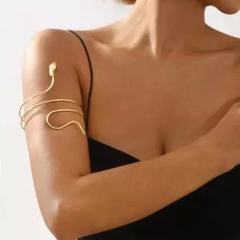 Yousheng металлический браслет на руку, спиральный браслет в виде змеи, регулируемый открытый браслет-манжета для женщин, девушек, жен, дочерей серебряный