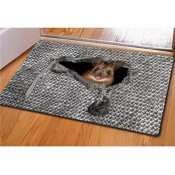 Yousheng милый животное кошка мышь птица нескользящий водопоглощающий дверной коврик ковер на пол декор