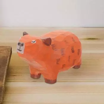 Yousheng Мини Капибара Фигурка Смола Мультфильм Капибара Украшение Ручной Работы Настольные Животные Скульптура Для Домашнего Офиса Стола Книжной Полки Декор A