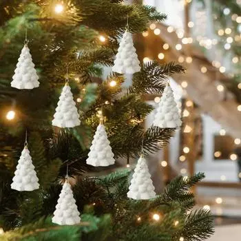 Yousheng Мини Рождественская елка Подвеска Керамическая Рождественская елка Подвесные украшения Ностальгические Мини Деревья для праздничного украшения дома A