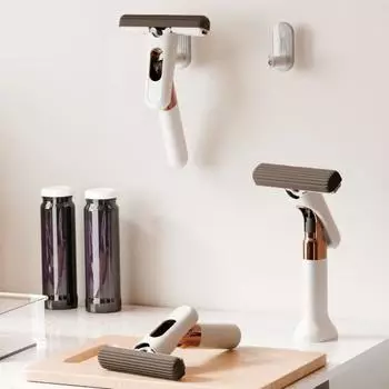 Yousheng Mini Spray Mop для уборки столешниц, самоотжимная маленькая швабра с функцией распыления, портативная мини-швабра-губка A