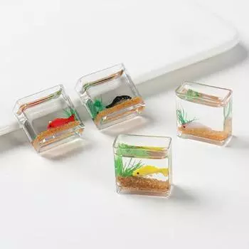 Yousheng миниатюрная фигурка аквариума 3D акриловый мини аквариум настольный орнамент модель аквариума для мини игрушечного домика микропейзажи D