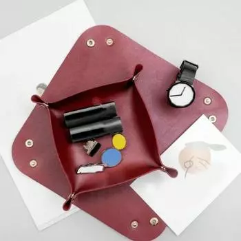 Yousheng Многофункциональный складной поднос для хранения, однотонный складной подстаканник, коврик для кофейных чашек, декоративный органайзер для хранения ювелирных изделий S