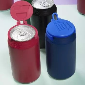 Yousheng многоразовая крышка для газировки, пластиковая крышка для напитков, банки для пива, сока, пылезащитная портативная крышка для банки для напитков, креативный подарок для дома, ресторана, офиса розовый