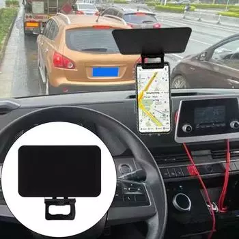 Yousheng Мобильный телефон Солнцезащитный козырек Уличный солнцезащитный козырек Уменьшение освещенности Антибликовый солнцезащитный козырек Защита от ультрафиолета Универсальный чехол для смартфона чёрный