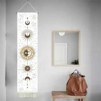Yousheng Moon Tapestry Vintage Wall Hanging Polyester Cotton Moon Phase Wall Hanging Гобелен для дома 2