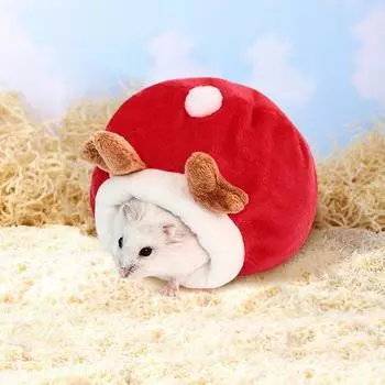 Yousheng морская свинка теплая флисовая кровать для кролика гнездо для хомяка кровать для сна маленького питомца осень зима дом клетка аксессуары для ежа белка S Elk