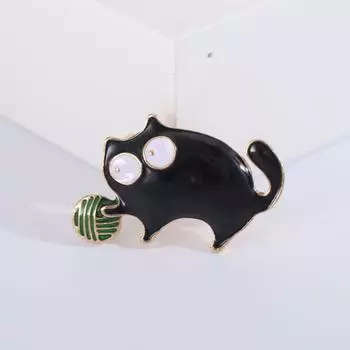 Yousheng мультяшная брошь с котом, эмалированная, капающее масло, гладкая противоскользящая сумка, воротник пальто, шляпа, шарф, украшение, булавка для одежды, вечерние украшения для одежды, выпускного вечера