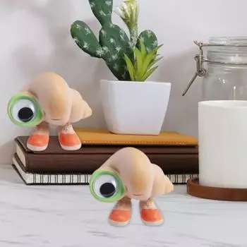 Yousheng мультяшная ракушка статуэтка в обуви статуэтка из смолы морская улитка скульптура животного домашний офис настольное украшение орнамент телевизор вентиляторы подарок 1pc